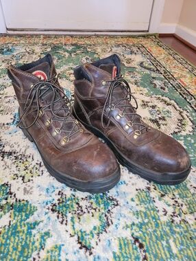 Red Wing Irish Setter Ely 6-inch Waterproof Steel Toe Work Boots, Size Mens 12